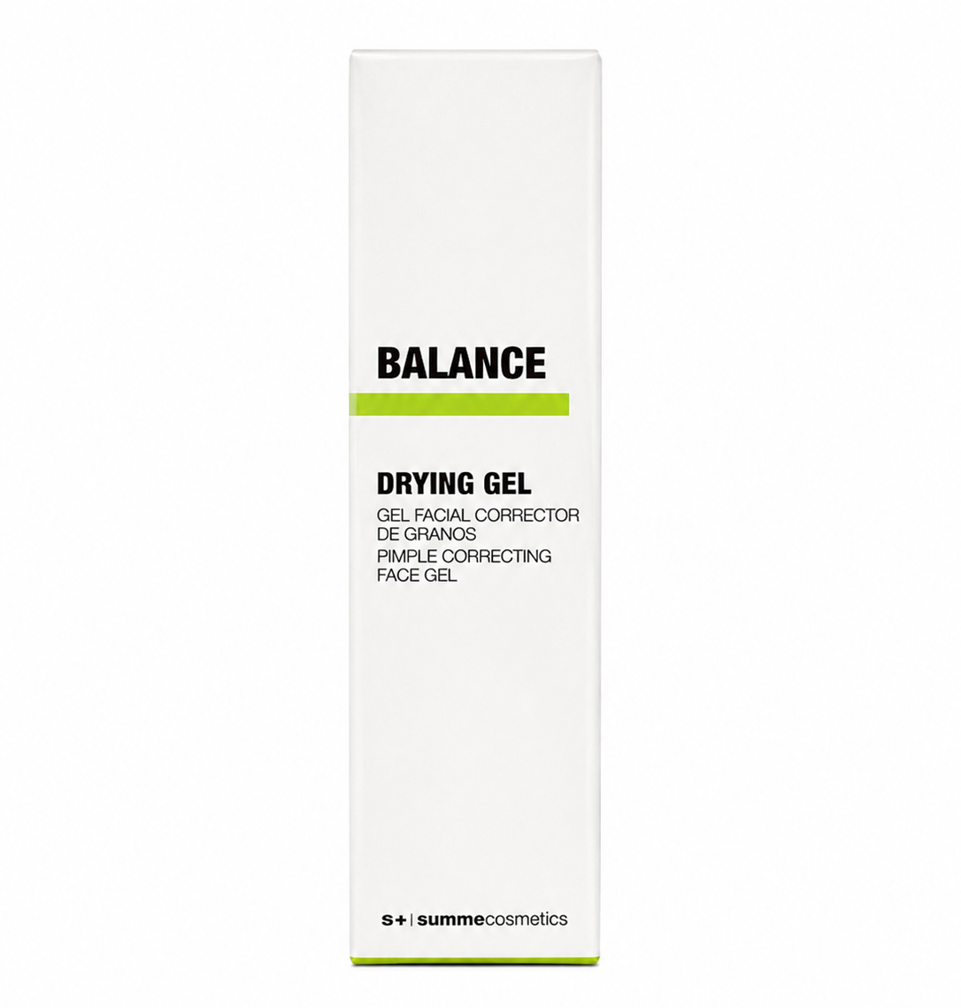 Balance Drying Gel — Gel facial corrector de granos.