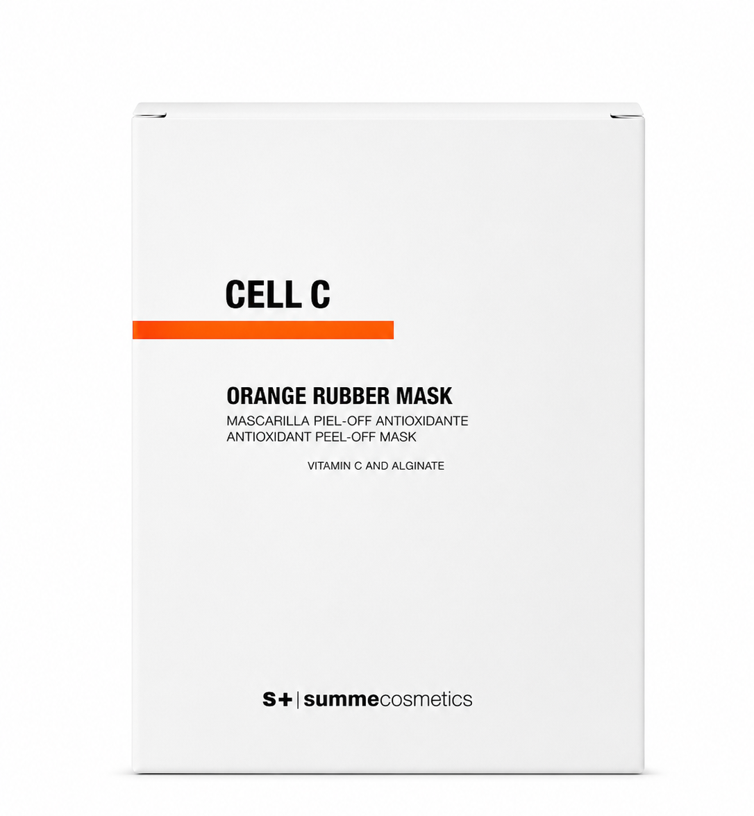 Cell C Orange Rubber Mask — Mascarilla peel-off antioxidante con Vitamina C y alginato.
