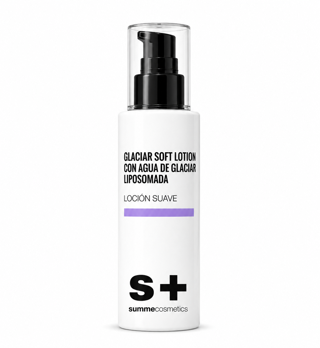 Glaciar Soft Lotion — Loción suave con agua de glaciar liposomada.