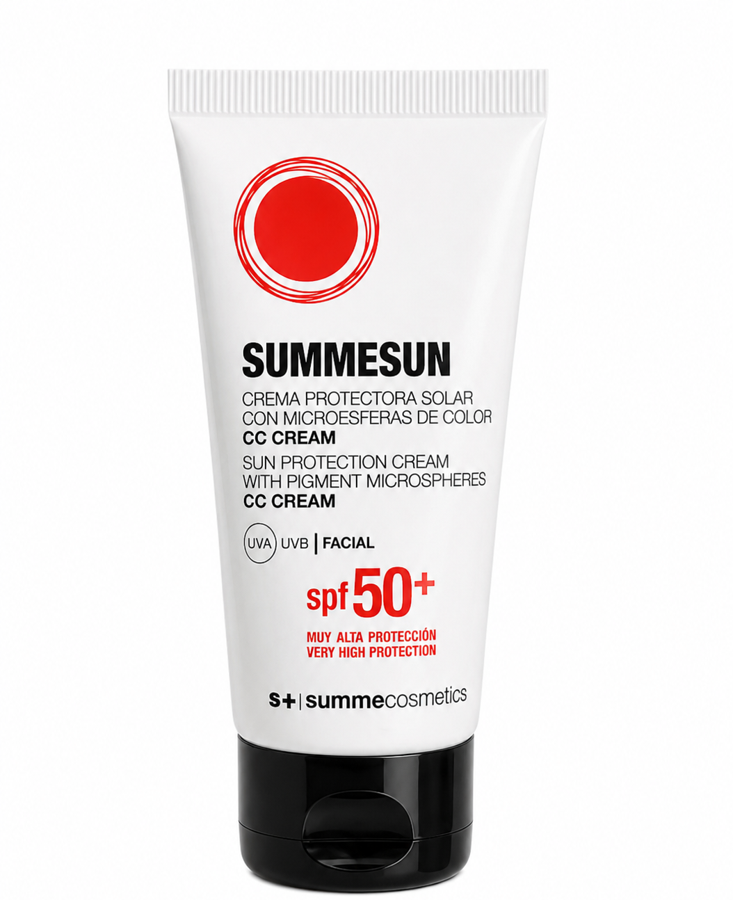 SummeSun CC Cream SPF90 — Crema protectora solar con microesferas de color.